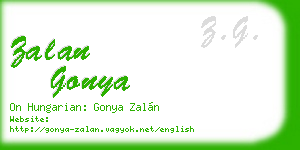 zalan gonya business card